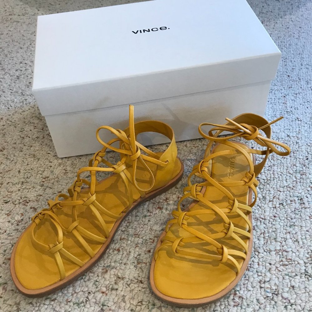 Vince Yellow Sandal